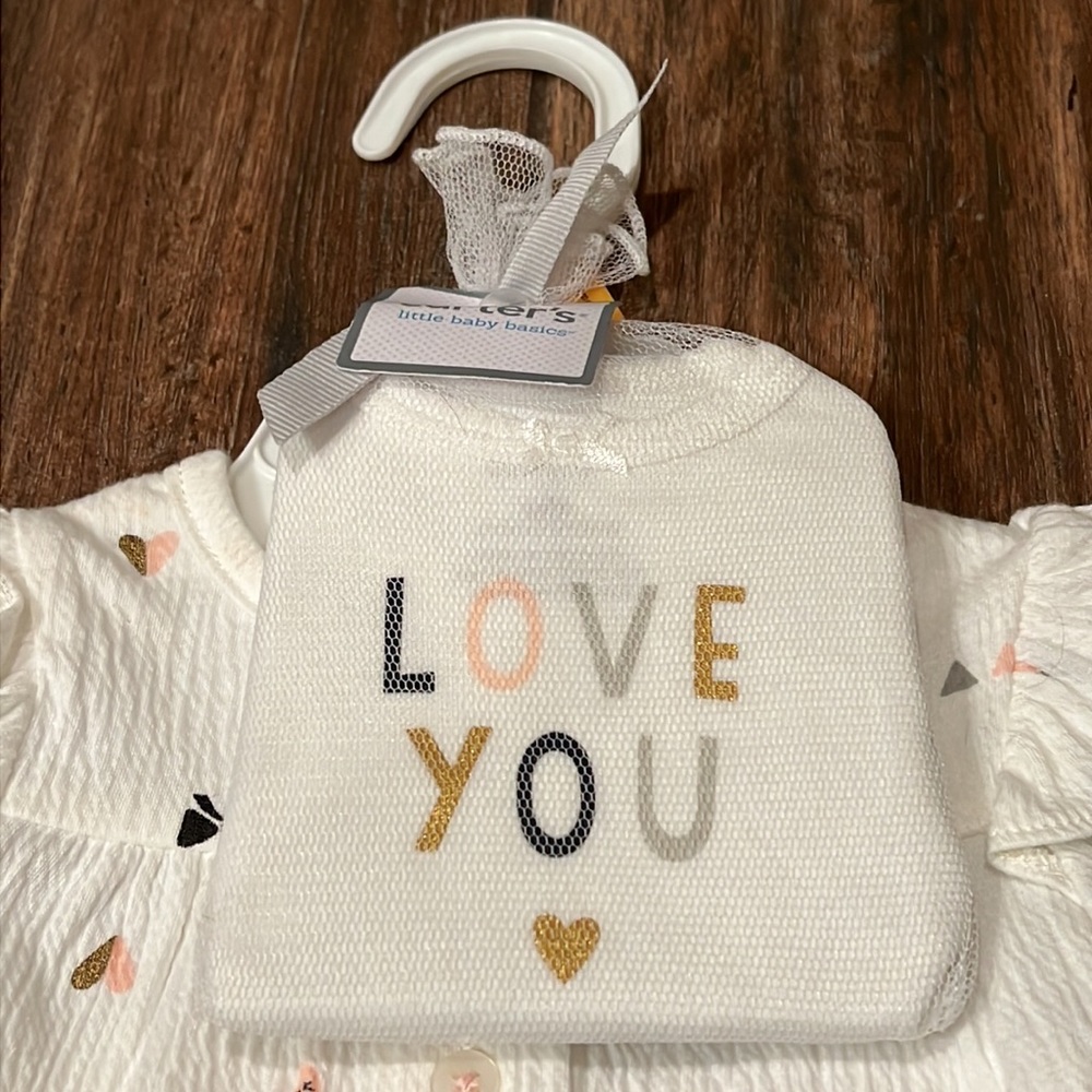 š§ NWT Carterās brand baby girlās 3 piece basics - Picture 3 of 8